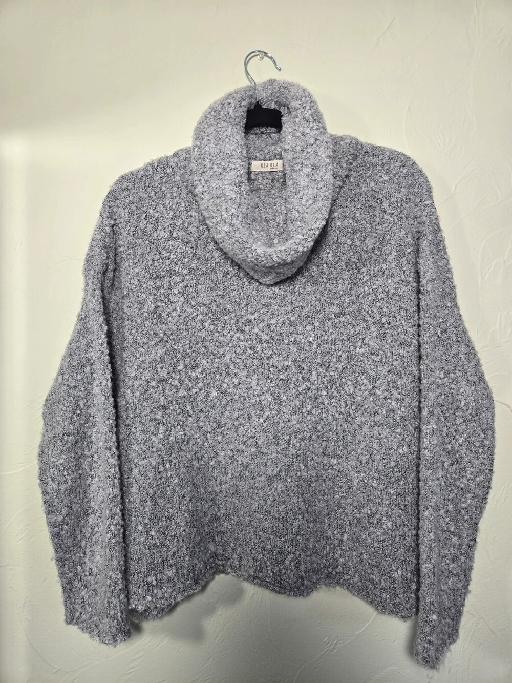 Women's knit sweater size L, wool blend.